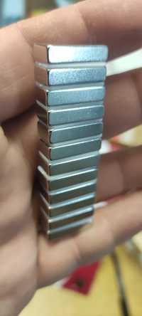 Магниты N42 20х10х5 12шт Польша Onyx Magnet набор для генерат