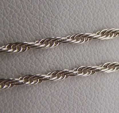 Srebrny łańcuszek Singapur 48 cm. 1,7 mm.