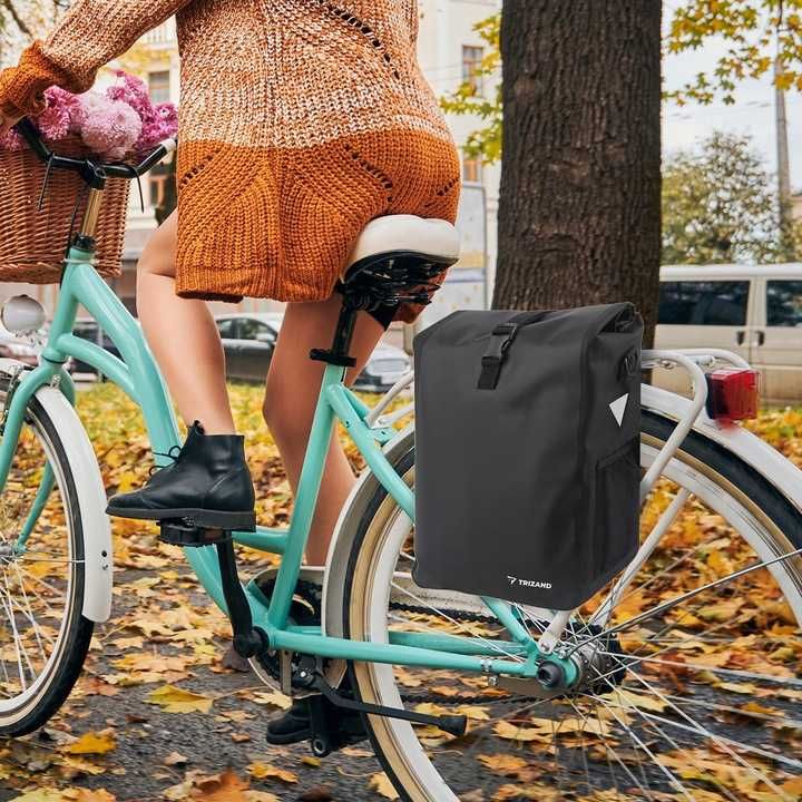 NOWA sakwa rowerowa wodoodporna 15L na tylny bagażnik doczepiana