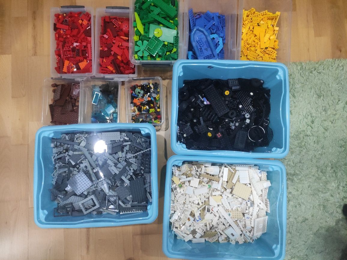 Klocki LEGO 16kg posortowane kolorami