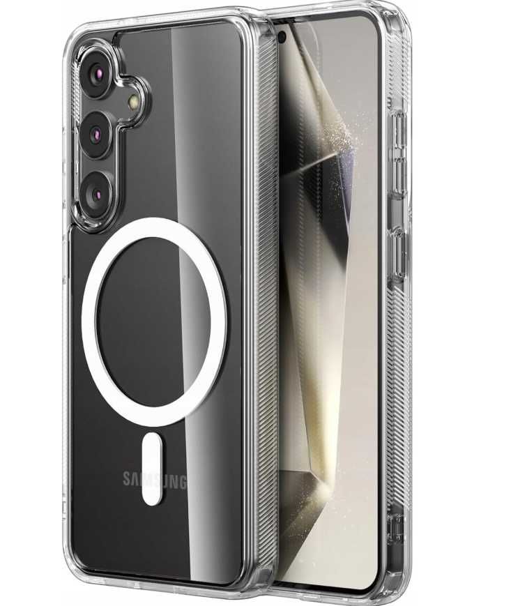 Nowe Etui Case Pokrowiec Plecki MagSafe SAMSUNG S24+ PLUS bezbarwne