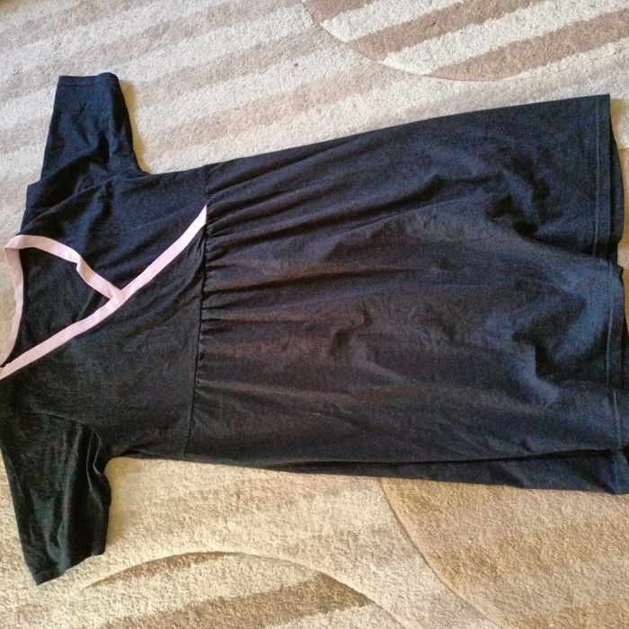 Koszula nocna ciążowa do karmienia piersią PLISA L/XL czarna