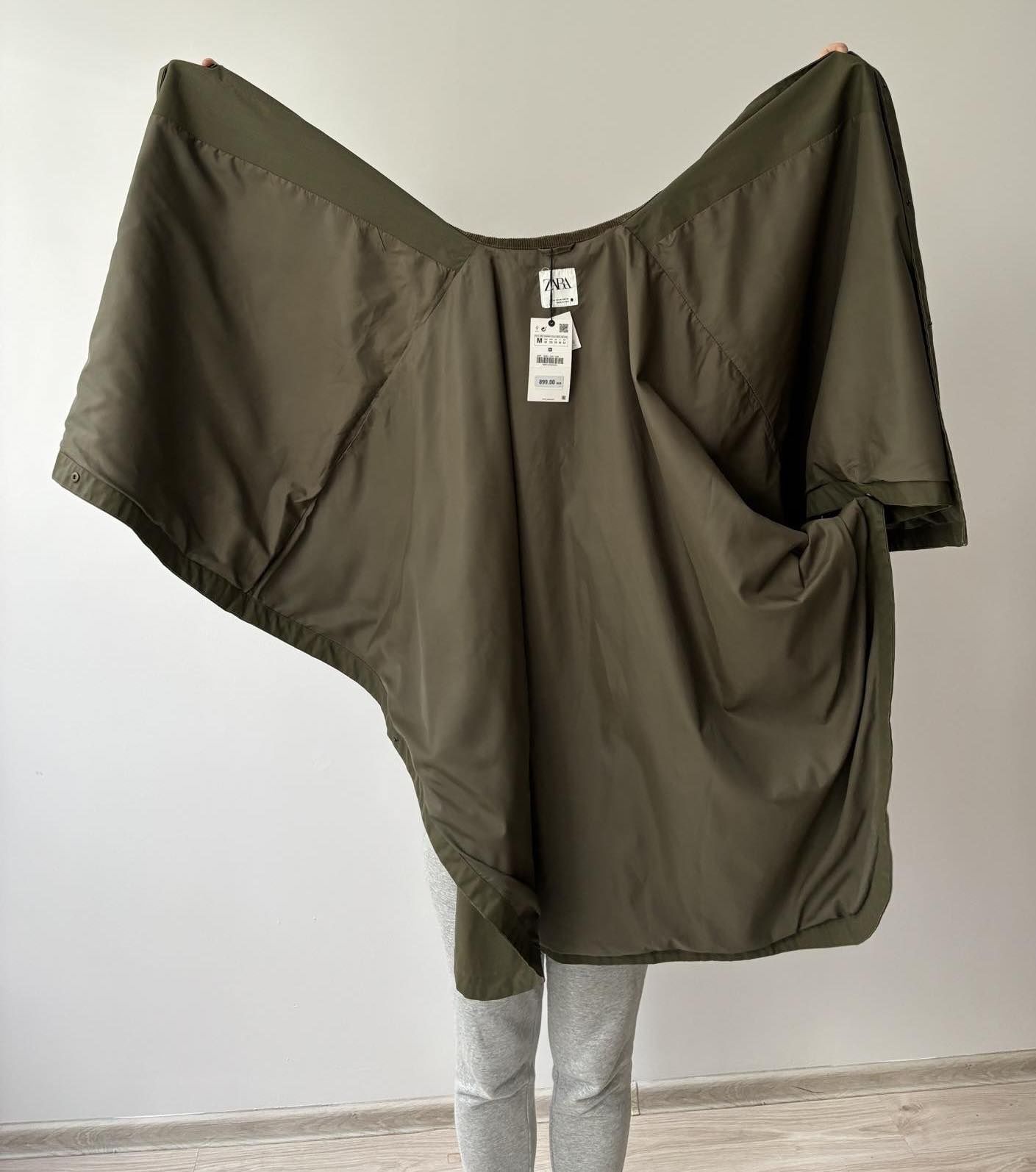 Zara nowe ponczo płaszcz oversize damski M
Rozmiar M
kolor:khaki 
Sta