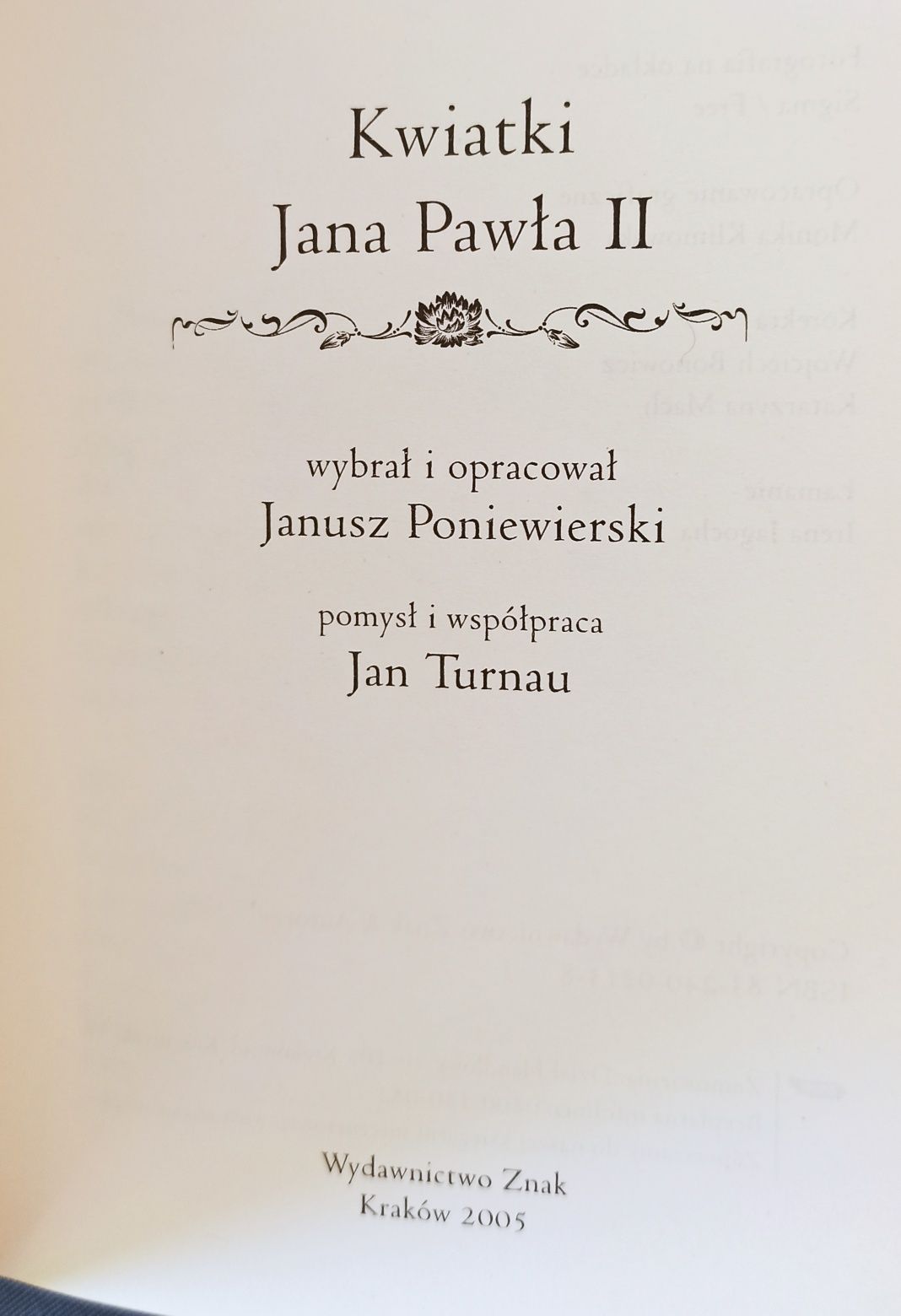 Sprzedam książkę "Kwiatki Jana Pawła II"