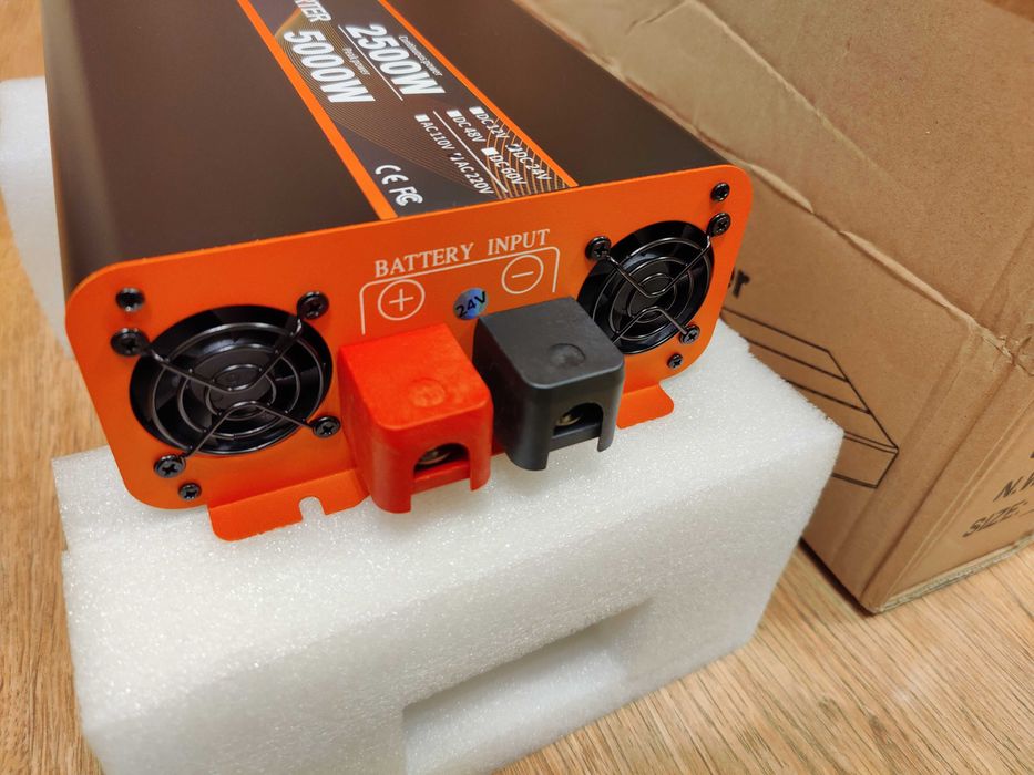 Інвертор HOULi 2500W/5000W 24V DC => 220V AC чистий синус