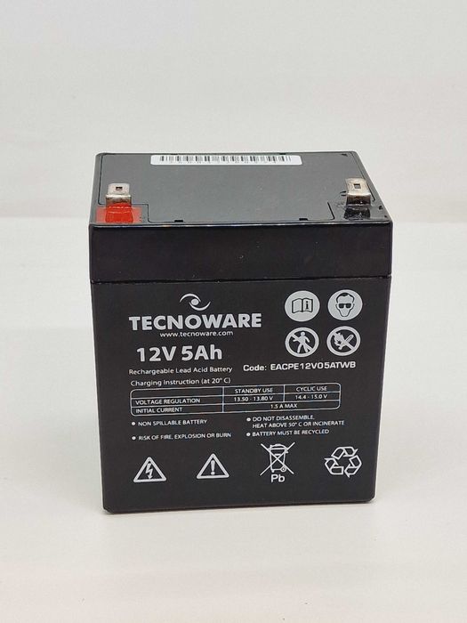 Akumulator kwasowo-ołowiowy Tecnoware 12V 5Ah