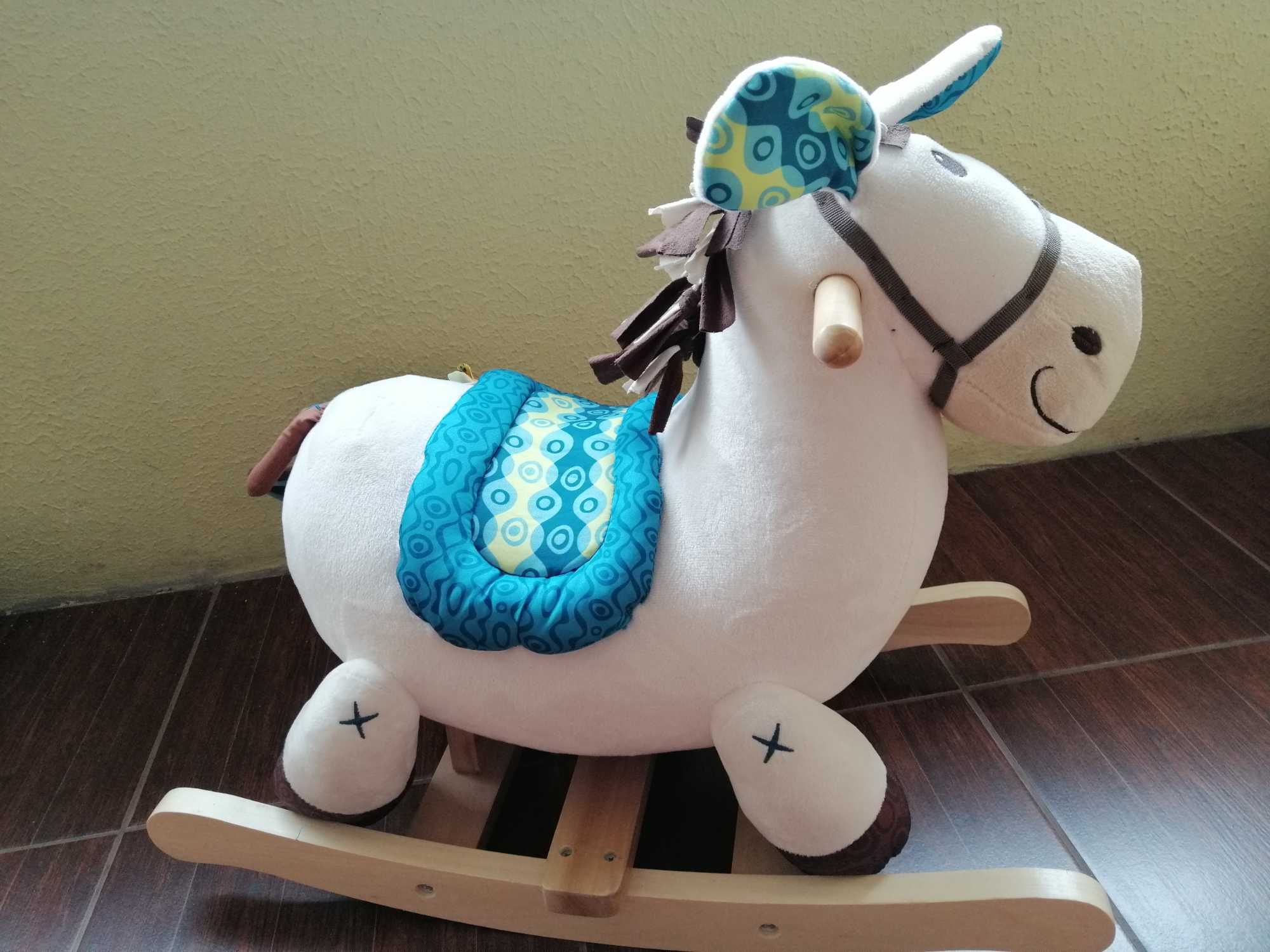 Pluszowy bujak bujaczek koń konik na biegunach