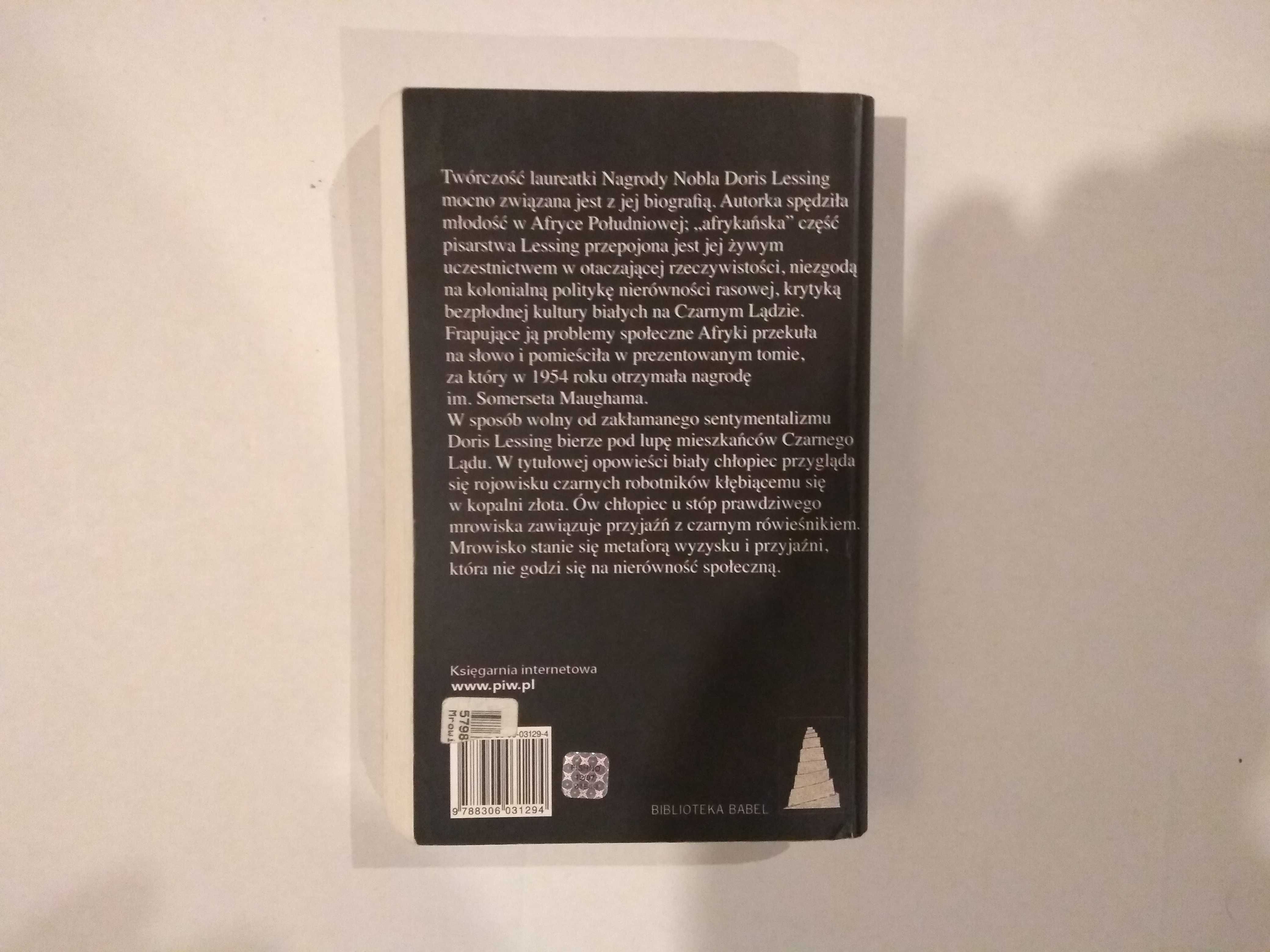 Dobra książka - Mrowisko Doris Lessing (B3)