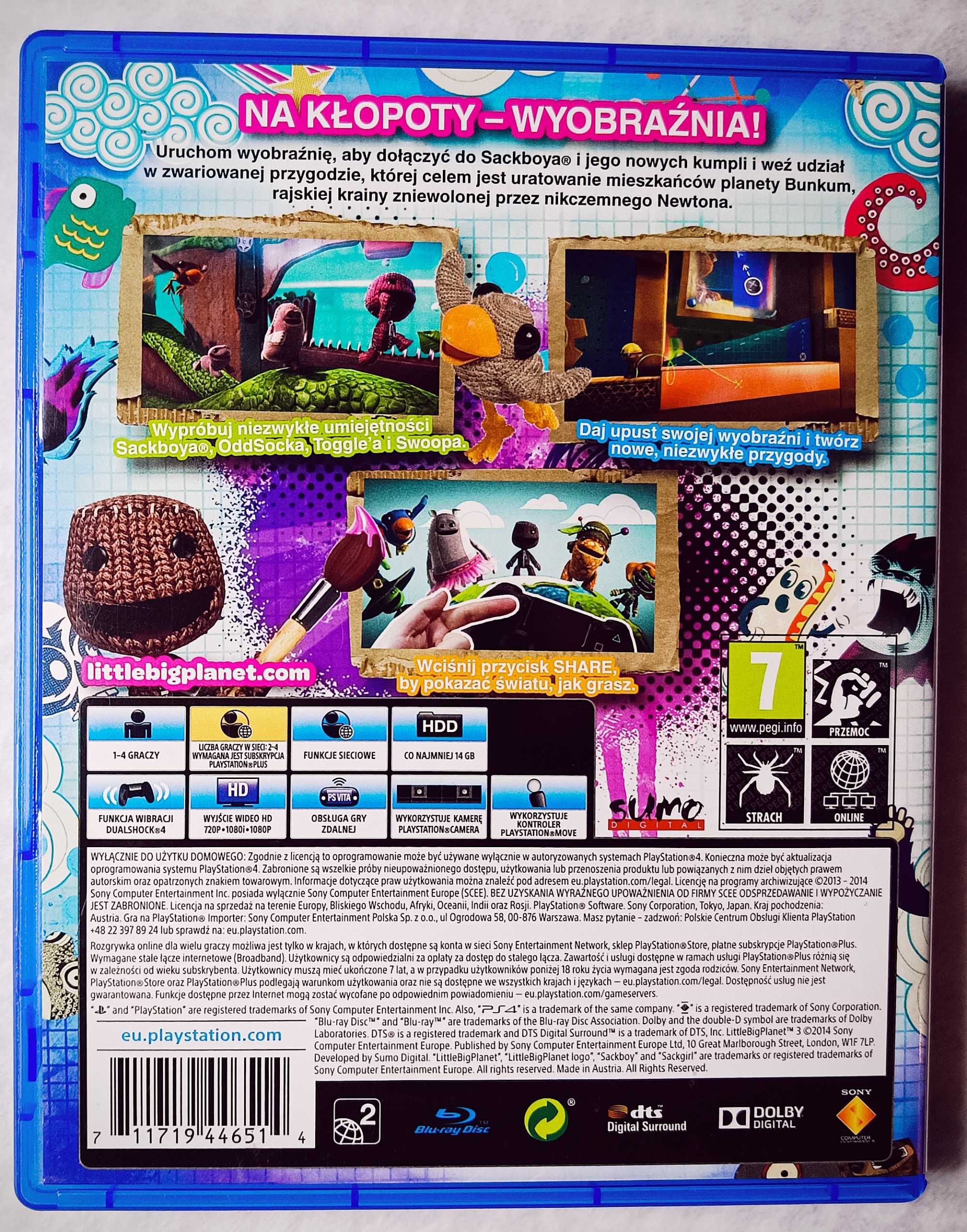 Little Big Planet 3 PL Dubbing PS4