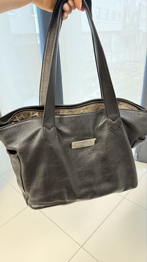 Torba duża shopper do wózka na ramię skóra mammania