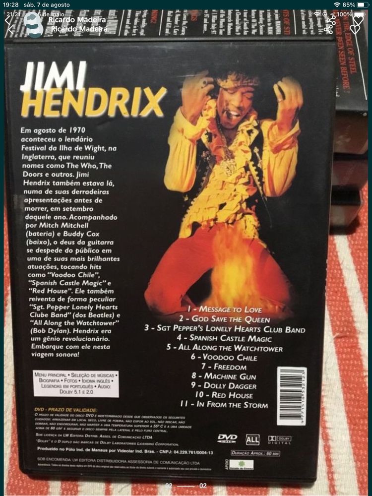 Jimi Hendrix festival Ilha Wight