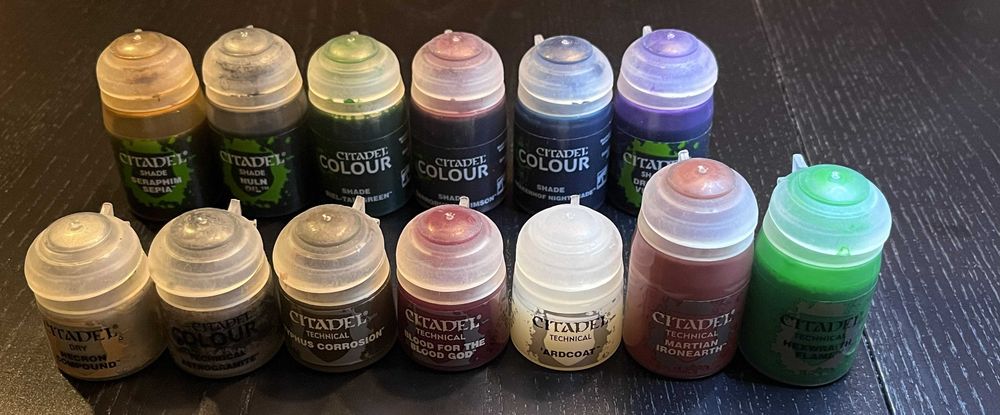 Farbki Citadel GamesWorkshop 13 słoiczków