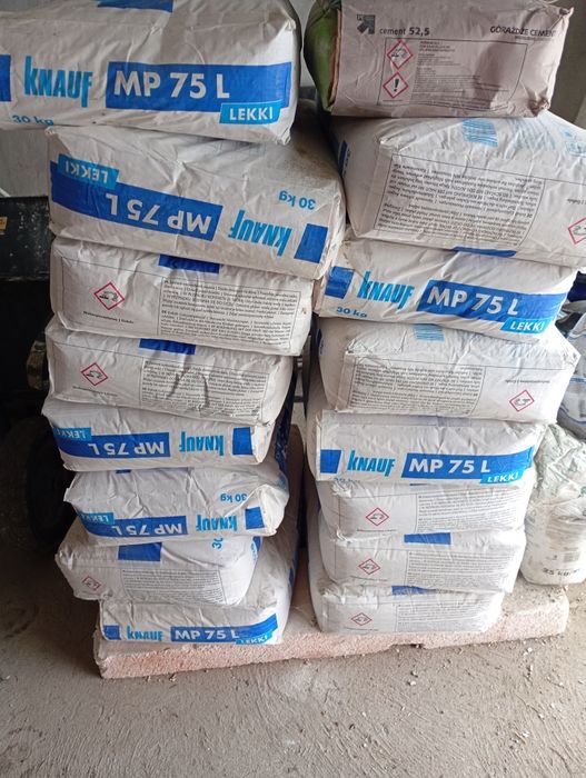 Tynk gipsowy we workach