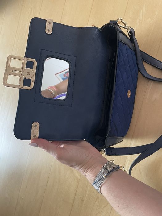 Mala fracomina azul marinha