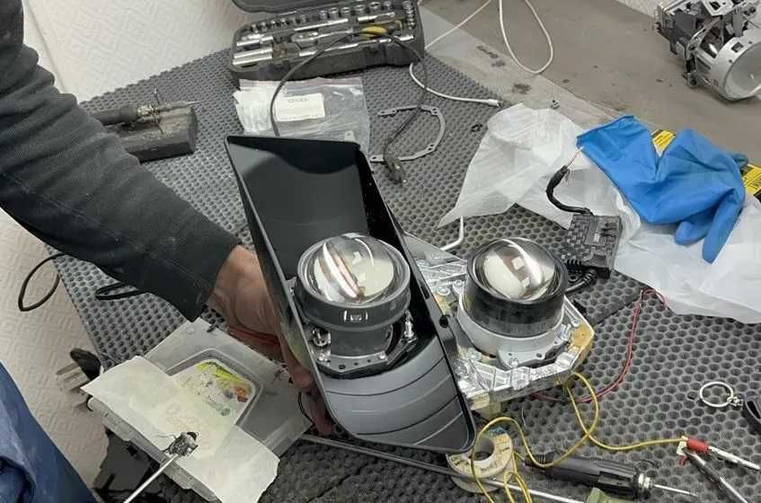 GALAXY ams SANVI driveX aozoom Линзы bi led / ремонт фар sho-me