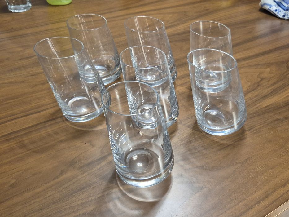 7 copos de água/refresco cristal Atlantis