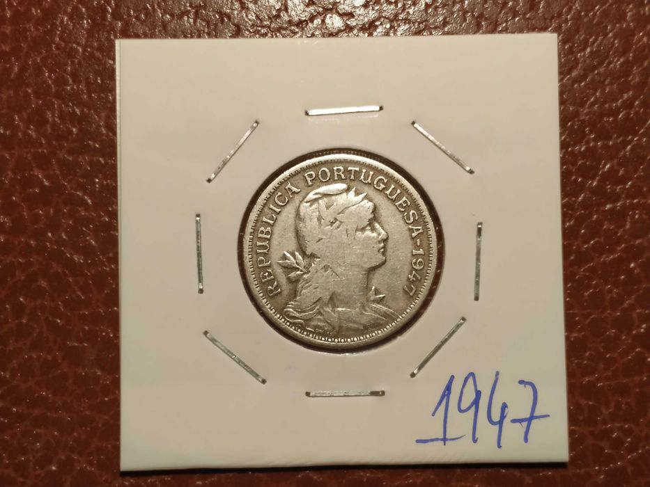 837 moeda de 50 centavos de 1947 em alpaca - Portugal