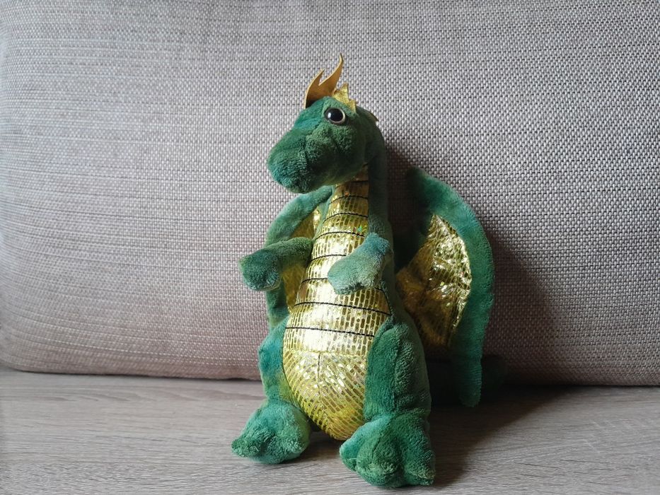 М'яка іграшка зелений дракон