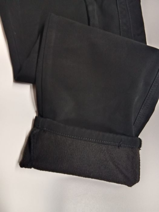 Bojówki ocieplane czarne. Pas 80-82 cm