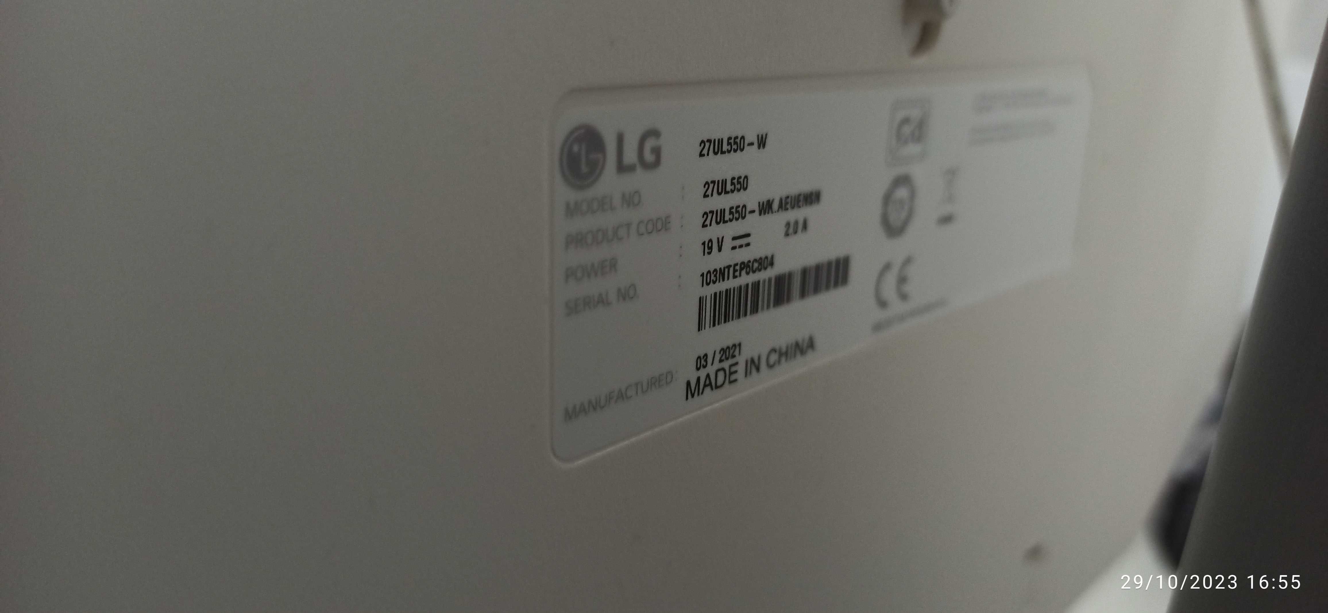 Monitor LG 27ul550 4k