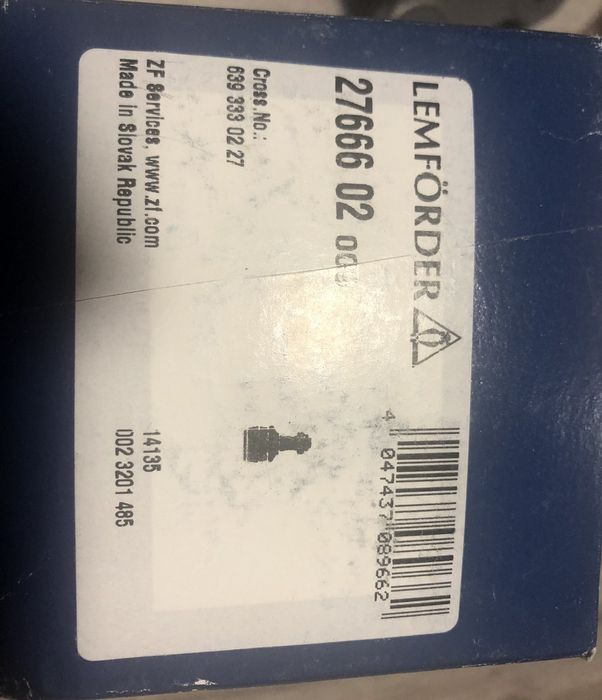 27666 02 - Lemforder підвіска кульовий шарнір MERCEDES VIANO VITO W639