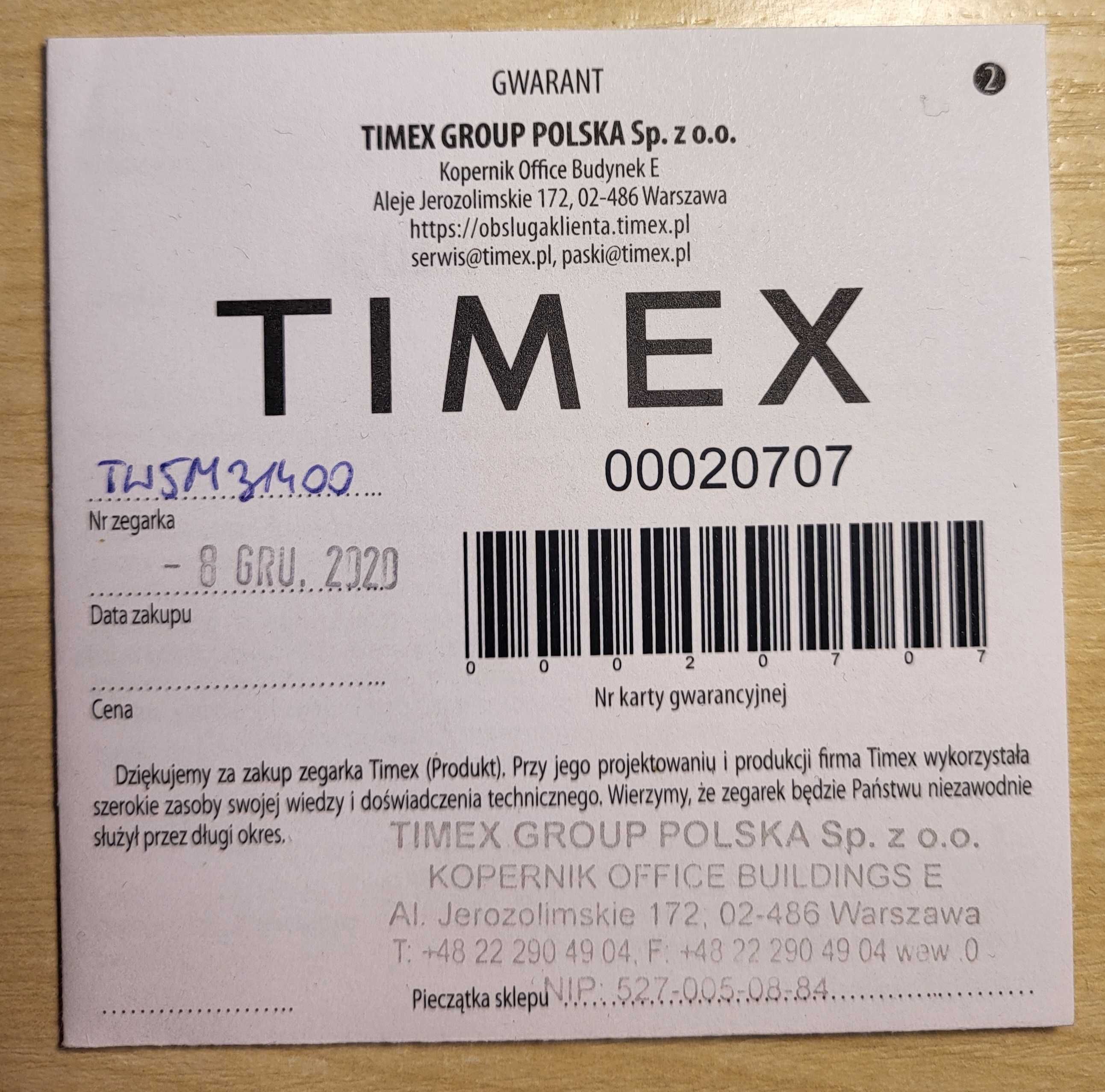 Smartwatch Timex iConnect kwadratowy TW5M31400