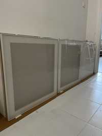 Ikea Besta białe fronty Glassvik 60x64 (2szt)