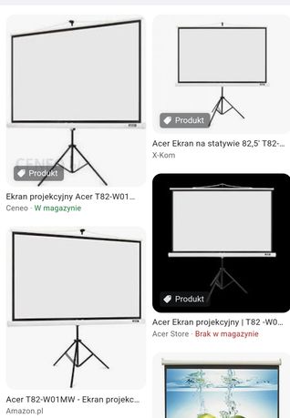 Ekran projekcyjny Acer