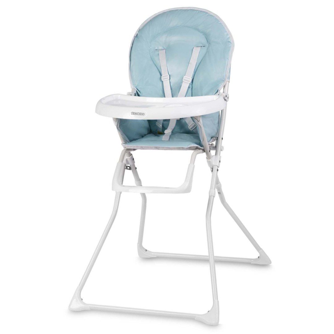Krzesełko do karmienia Fando 7066 biało-niebieskie
