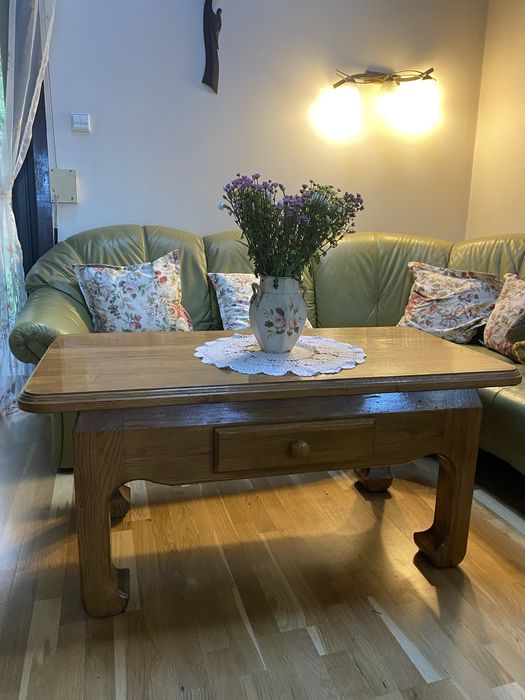 Ława Dębowa robiona na zamówienie z szufladą