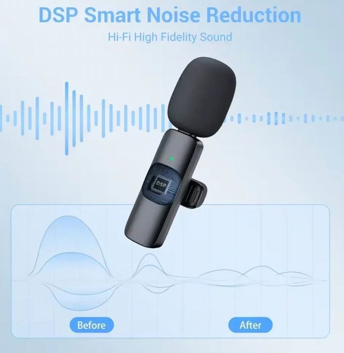 Microfone de lapela sem fios (IOS)