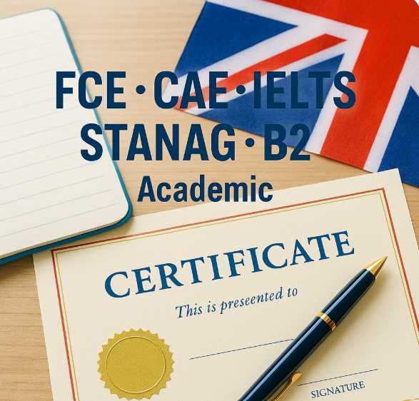 Przygotowanie do egzaminów językowych – FCE, CAE, IELTS, STANAG, B2