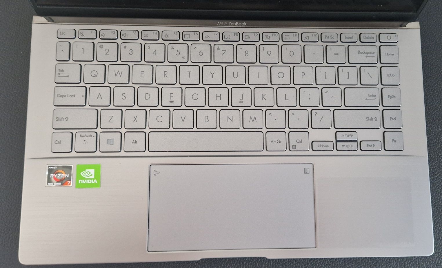 Asus Zenbook 14 UM433 Ryzen 7 16GB 512SSD NVIDIA GeForce MX350 gaming