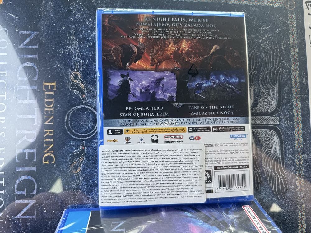 Нові офіційні диски Elden Ring: Nightreign (PS5) (безкотовна доставка)