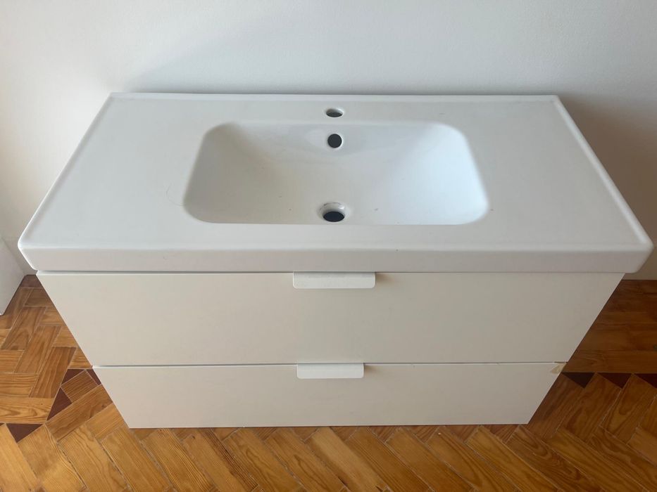 Lavatorio de casa de banho do ikea tannforsen/orrsjon.