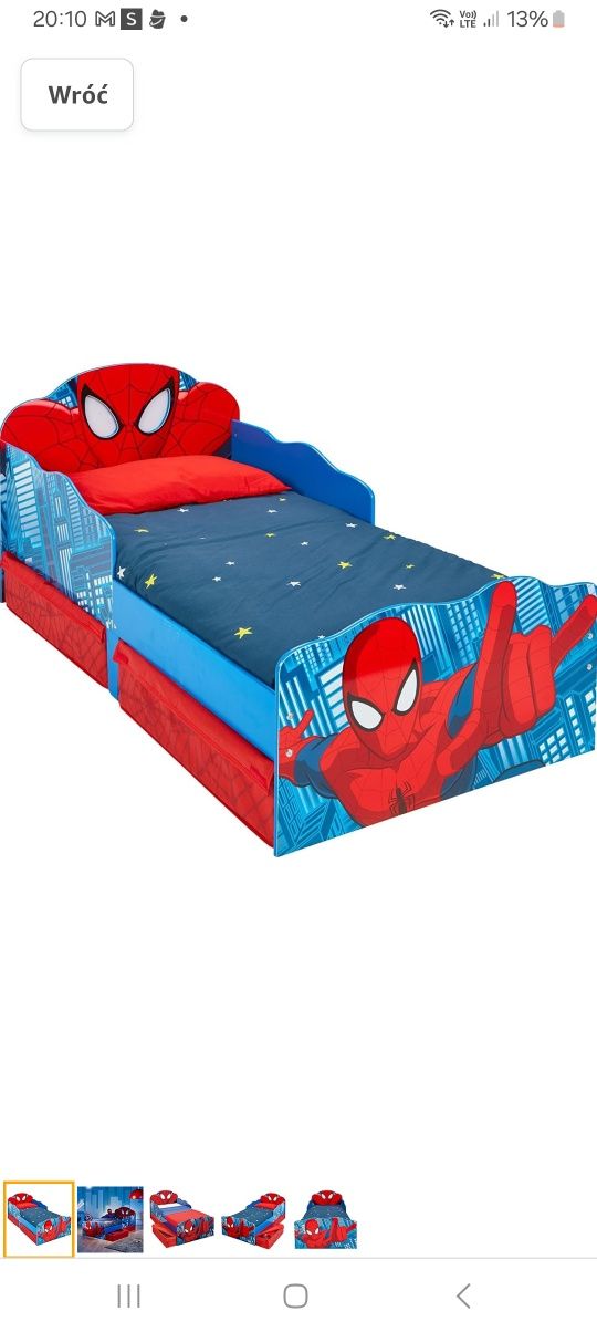 Łóżko chłopięce Spiderman