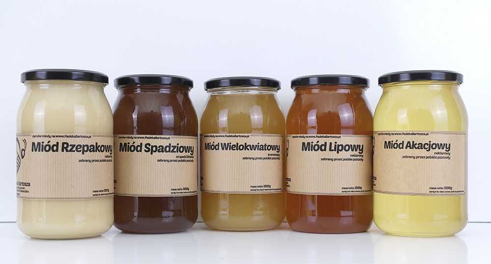 Miód lipowy 1.2 kg świeży i aromatyczny z Pasieki Bartosza