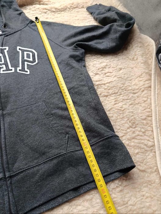 Bluza rozpinana z kapturem gap szara 38 M