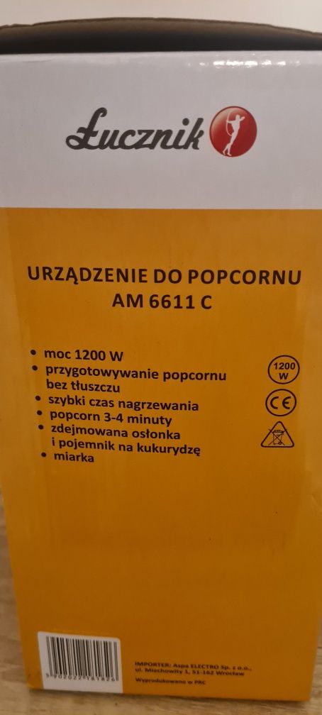 Urządzenie do popcornu Łucznik