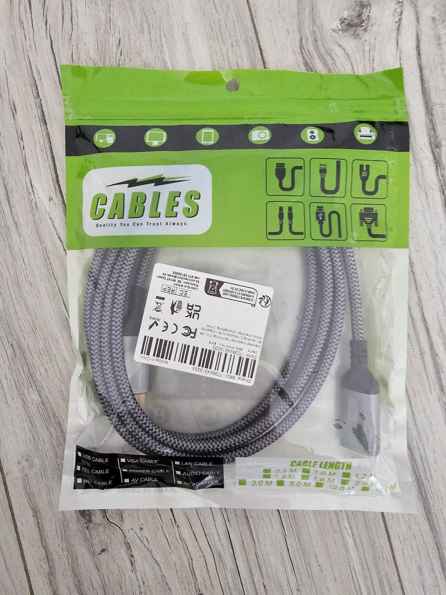 Kabel HDMI 2.1 8K 2m 60Hz 4K 120Hz Ultra High Speed