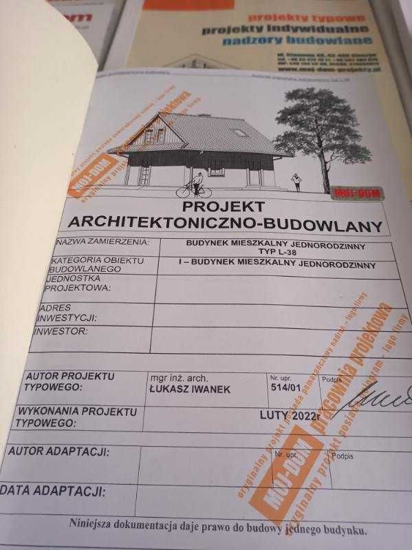 Projekt domu L-38 extradom.pl (kompletna dokumentacja), pow.- 65,40 m2