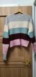 Sweter H&M XS kolorowe paski