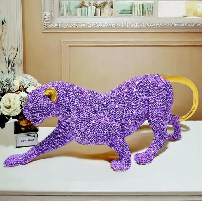 Статуетка Гепарда Із Точкового намиста 33см