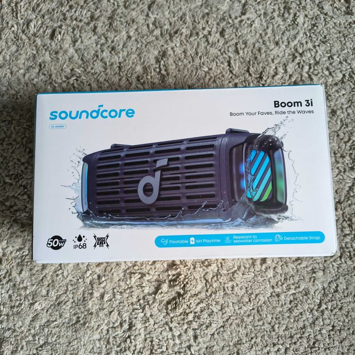 Głośnik Soundcore Boom 3i NOWY (wodoodporny i pływający)