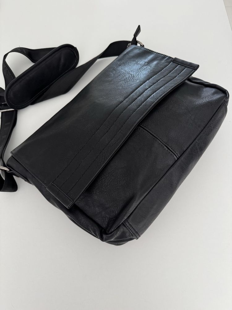 Lanetti męska elegancka torba do pracy, na laptopa, na ramię