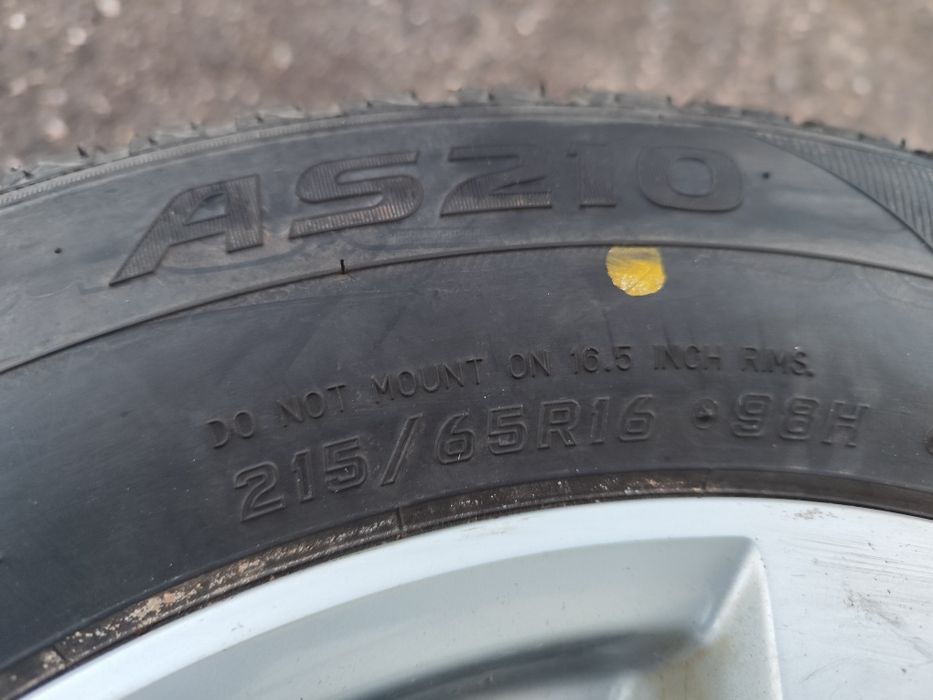 Komplet kół zimowych na  alufelgach 215/65/16