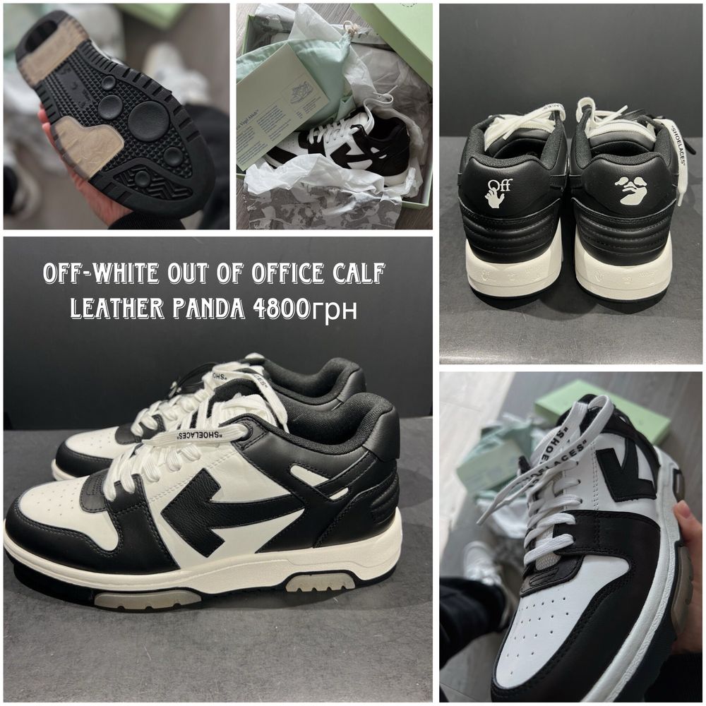 Оригинальне Кроссовки OFF-WHITE Sponge Mid Top Cloud White Black