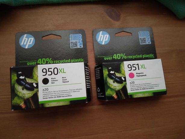 Tinteiros HP 951 XL Magenta e 950 XL Preto novos para venda