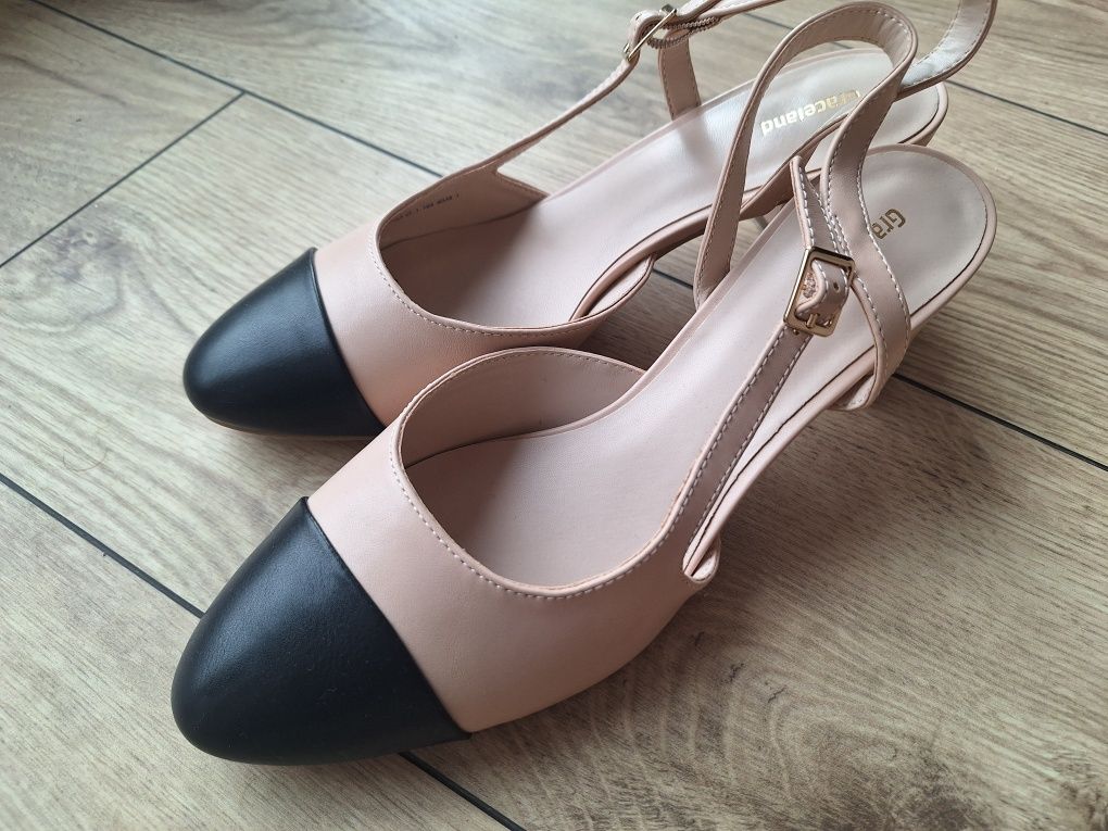 Buty 40 na niskim obcasie