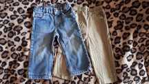 Spodnie Denim spodnie 2 pary jeansy bojówki r 98 dla dziecka spodenki